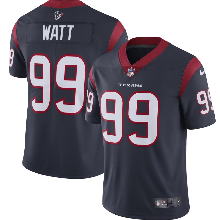 Men's Houston Texans #99 J.J. Watt 2019 Navy Vapor Untouchable Limited Stitched NFL Jersey